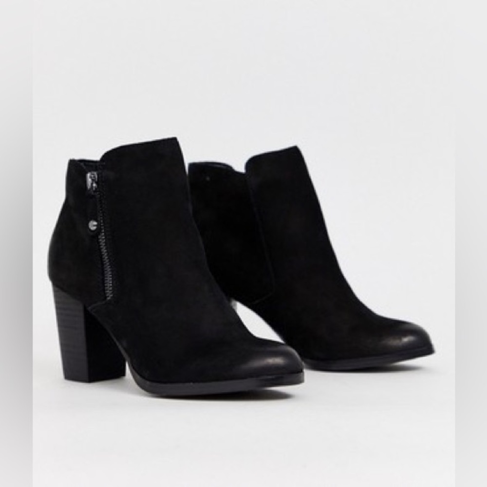 ALDO Naedia side zip round toe kitten heel boot